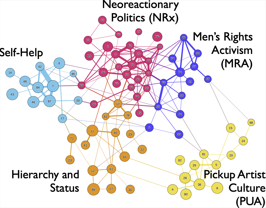 Ideological Network on The Red Pill subreddit